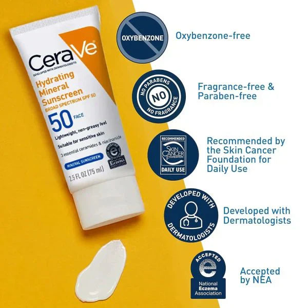 Cerave 4-in-1 Skincare Bundle: Night Cream, Sunblock, Cleanser & Serum For Radiant Skin