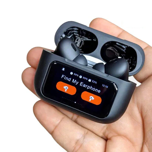 A9 Pro Earbuds Anc/enc Dauble Dark Tuch Screen Display Noise Reduction Wireless Earbuds